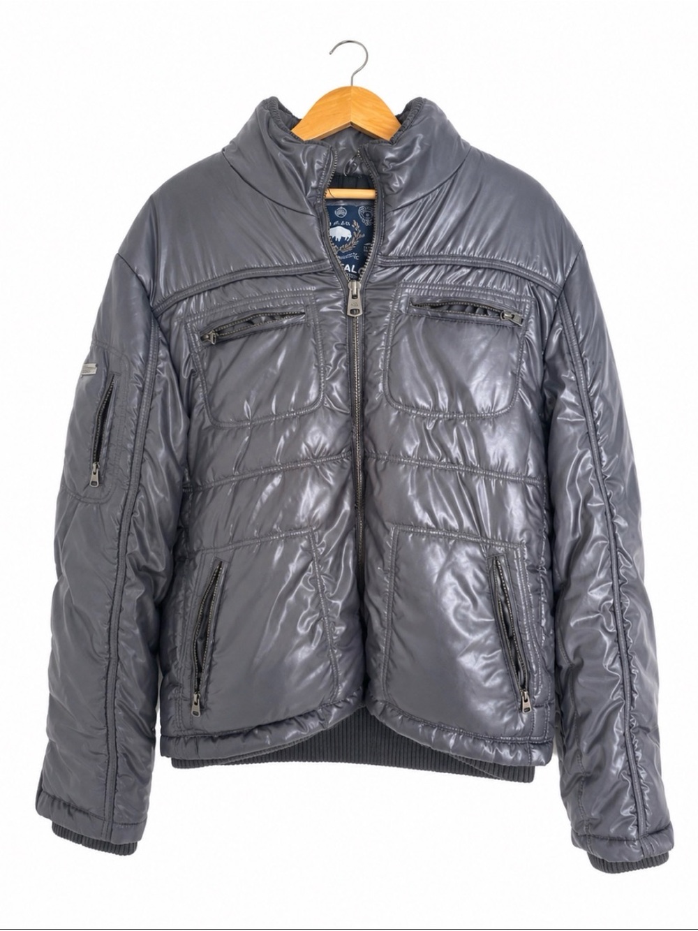 Buffalo David Bitton Charcoal Puffer Jacket
